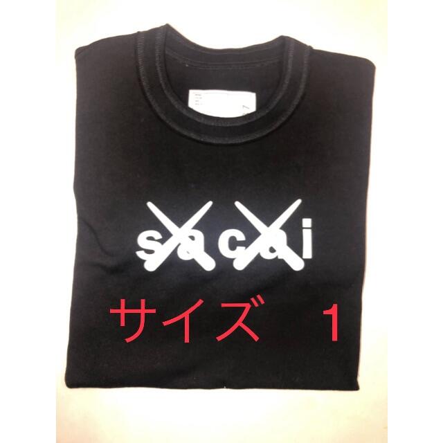 sacai x KAWS Embroidery Tシャツ サイズ1