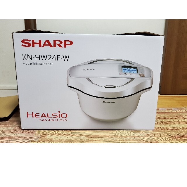 無料発送 - SHARP 新品 2.4L ホワイト KN-HW24F ホットクック ヘルシオ