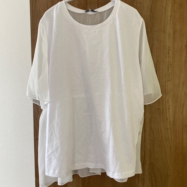 ZARA(ザラ)のZARA  シースルーT shirt レディースのトップス(Tシャツ(半袖/袖なし))の商品写真