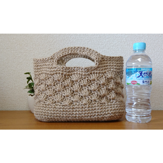 麻ひもの松編みミニバッグ(バッグ)