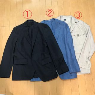 ユニクロ(UNIQLO)のユニクロ　メンズ　ジャケット　Sサイズ　薄手　3着セット(その他)