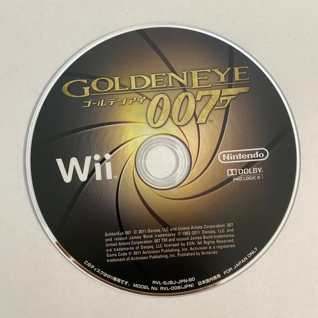 ゴールデンアイ 007 Wii エンタメ/ホビーのゲームソフト/ゲーム機本体(家庭用ゲームソフト)の商品写真