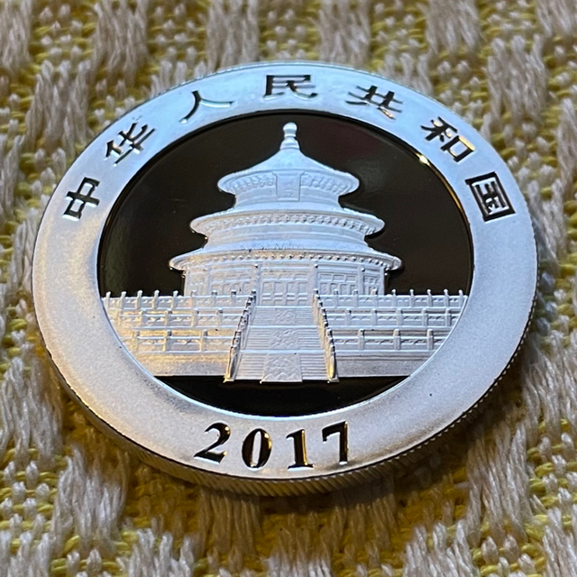 2017年 純銀 パンダ銀貨 30g 中国 10元 シルバーコイン 4