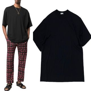 ドリスヴァンノッテン(DRIES VAN NOTEN)の新品【ドリスヴァンノッテン】オーバーサイズTシャツ 極上ブラック シャツ(Tシャツ/カットソー(半袖/袖なし))