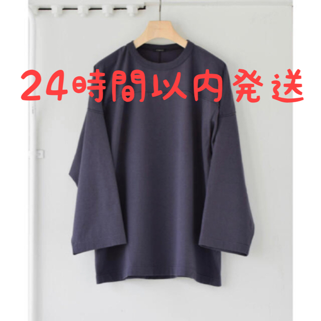 COMOLI(コモリ)の21AW comoli フットボールT size3 ネイビー 新品未使用 メンズのトップス(Tシャツ/カットソー(七分/長袖))の商品写真