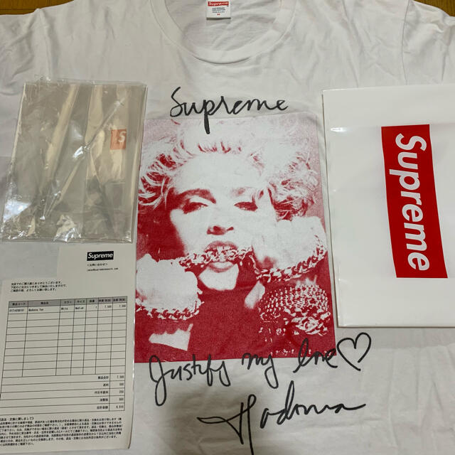 Supreme Madonna Tee White マドンナ　木村拓哉 着用