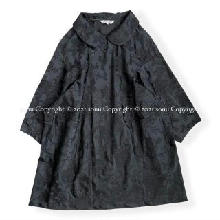 コムデギャルソン(COMME des GARCONS)の2020SSコムコム コムデギャルソン フラワー刺繍ジャガード変形ワンピース(ひざ丈ワンピース)