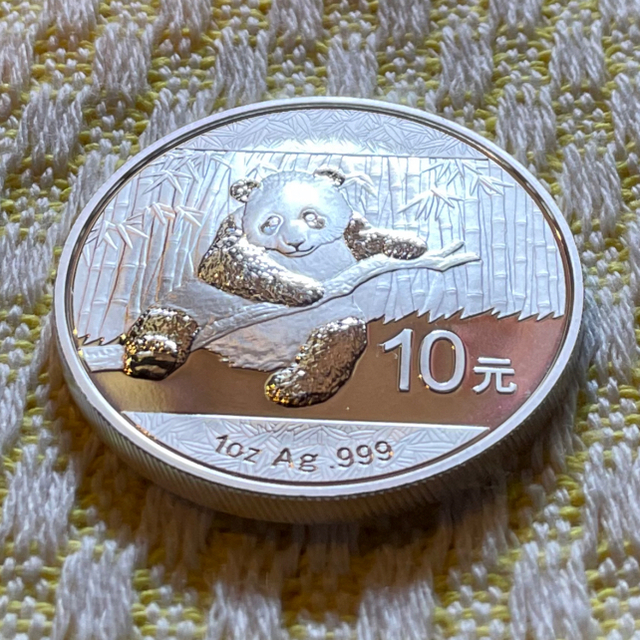 2014年 純銀 パンダ銀貨 1オンス中国 10元 シルバーコインの通販 by