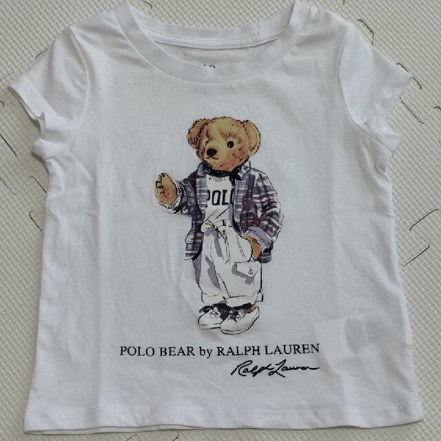 POLO RALPH LAUREN(ポロラルフローレン)のラルフ・ローレン ポロベア Tシャツ ホワイト キッズ/ベビー/マタニティのキッズ服女の子用(90cm~)(Tシャツ/カットソー)の商品写真