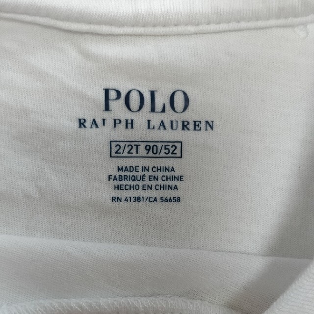 POLO RALPH LAUREN(ポロラルフローレン)のラルフ・ローレン ポロベア Tシャツ ホワイト キッズ/ベビー/マタニティのキッズ服女の子用(90cm~)(Tシャツ/カットソー)の商品写真
