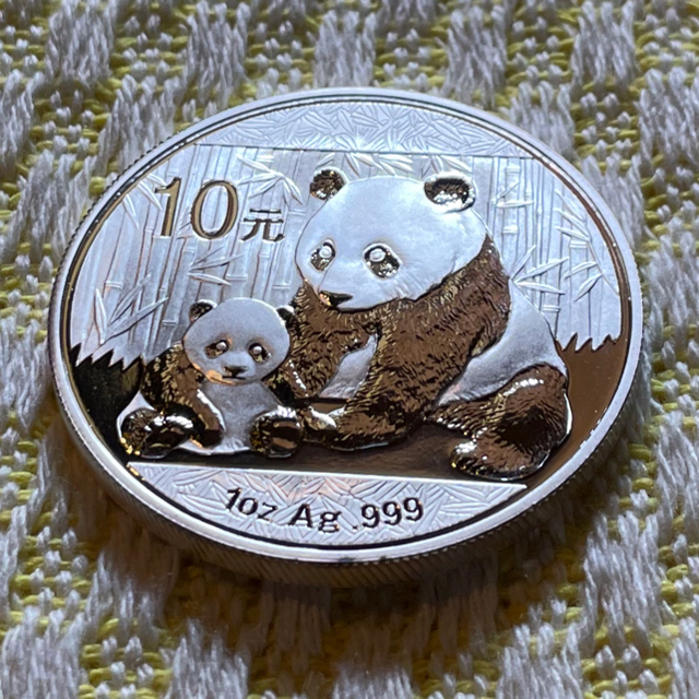 2012年 純銀 パンダ銀貨 1オンス中国 10元 シルバーコイン 公式 30