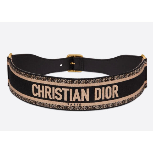 Christian Dior(クリスチャンディオール)のDIOR ディオール　キャンバス　ベルト　エンブロイダリー　新品未使用 レディースのファッション小物(ベルト)の商品写真