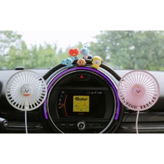 ボウダンショウネンダン(防弾少年団(BTS))のBT21 ベイビーLED USB FAN ファン　車用　パソコン用扇風機(扇風機)