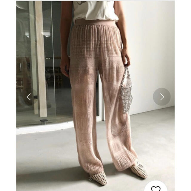 Ameri VINTAGE(アメリヴィンテージ)のアメリ　THIN LACE LIKE KNIT PANTS レディースのパンツ(カジュアルパンツ)の商品写真