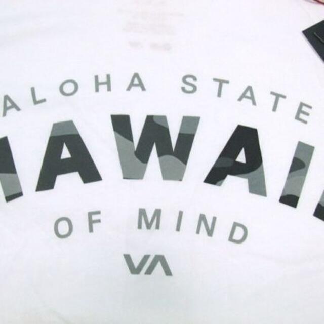 RVCA(ルーカ)の新品 RVCA  カモ柄 HAWAII ロゴTシャツ Aホワイト M表記 メンズのトップス(Tシャツ/カットソー(半袖/袖なし))の商品写真