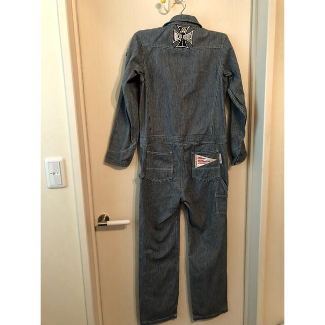 つなぎ　作業着　150 ワッペン付き キッズ/ベビー/マタニティのキッズ服男の子用(90cm~)(その他)の商品写真