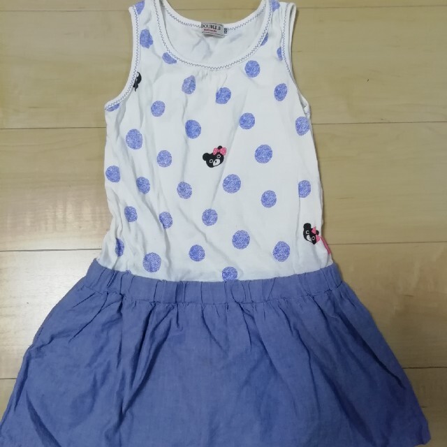 DOUBLE.B(ダブルビー)のダブルBワンピース120 キッズ/ベビー/マタニティのキッズ服女の子用(90cm~)(ワンピース)の商品写真