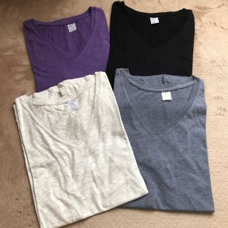 エイチアンドエム(H&M)のH&M VネックTシャツ 4枚セット(Tシャツ/カットソー(半袖/袖なし))