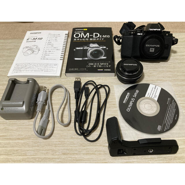 【美品】OLYMPUS OM−D E−M10 14-42EZレンズ＋おまけ