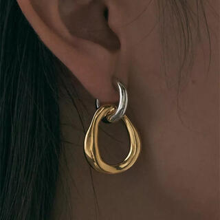 アガット(agete)の2way bicolor earrings / #201(ピアス)