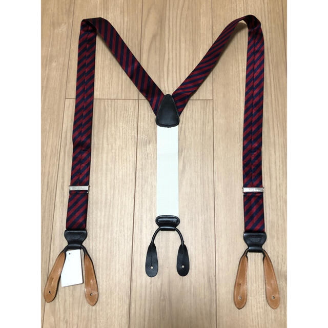 未使用・箱付き】BROOKS BROTHERS サスペンダー レッド ブラウン 女性