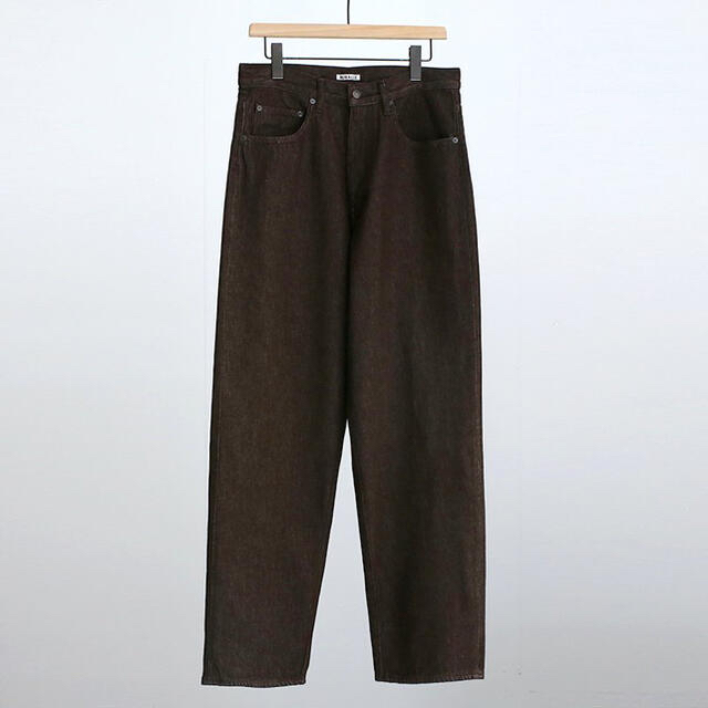 AURALEE 21aw HARD TWIST DENIM WIDE PANTS