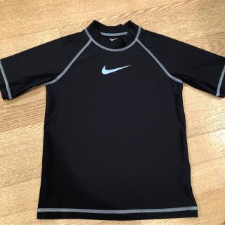 ナイキ(NIKE)のNIKE ラッシュガード 130 ネイビー 半そで(水着)