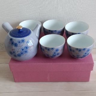 値下げ　翠泉　花ごころ　夢小花　急須1 湯呑み5  セット(食器)