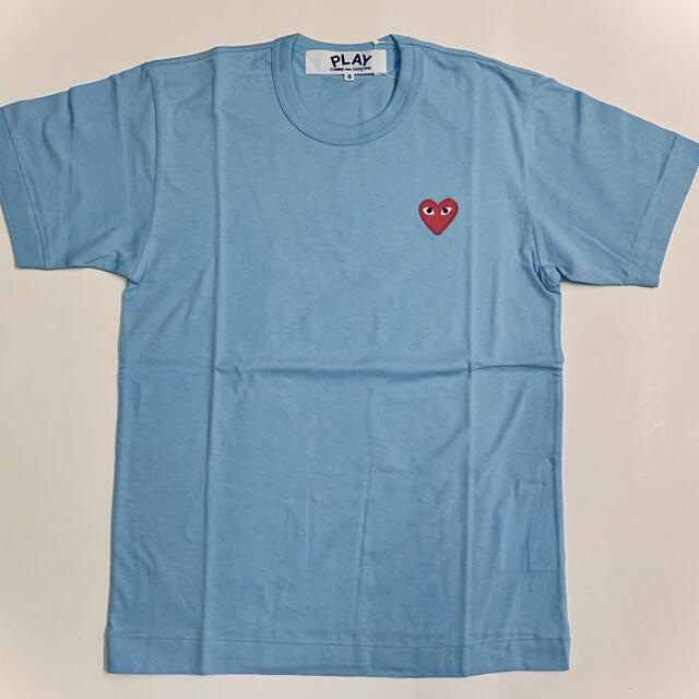 コムデギャルソンPLAY ワンボイント Tシャツ BLUE Ｌ