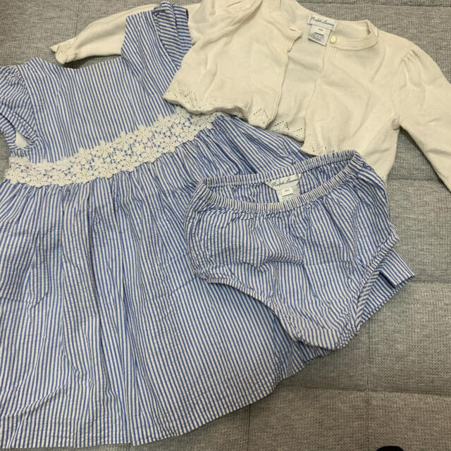 Ralph Lauren(ラルフローレン)のラルフローレン　ワンピ　ブルマ　カーディガン キッズ/ベビー/マタニティのキッズ服女の子用(90cm~)(ワンピース)の商品写真