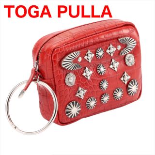 TOGA - 【TOGA PULLA トーガプルラ】メタル レザー ポーチ コンチョ