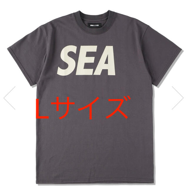 SEA(シー)のSEA S/S T-SHIRT / CHARCOAL-BEIGE メンズのトップス(Tシャツ/カットソー(七分/長袖))の商品写真