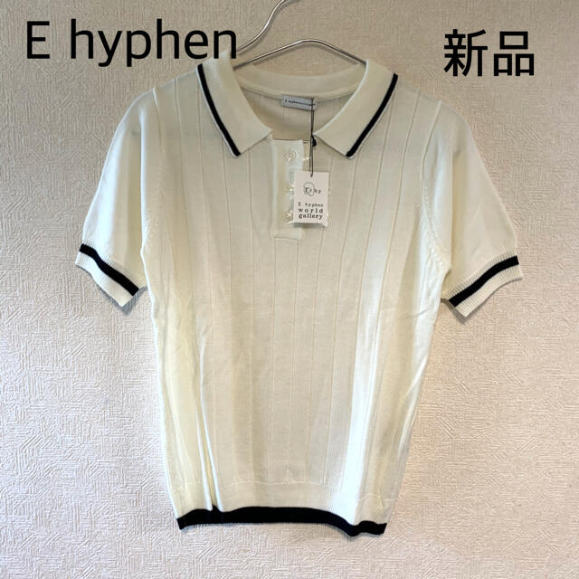 E hyphen world gallery(イーハイフンワールドギャラリー)の新品✰E hyphen world gallery✰イーハイフン✰サマーニット✰ レディースのトップス(カットソー(半袖/袖なし))の商品写真