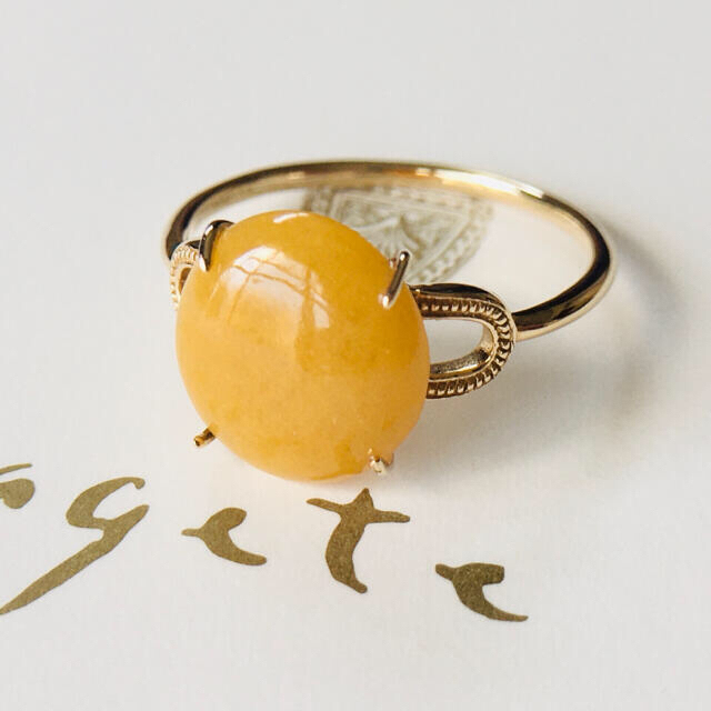 agete(アガット)のagete リング　K10 イエロークォーツァイト レディースのアクセサリー(リング(指輪))の商品写真