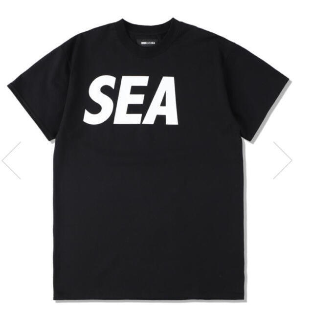 SEA S/S T-SHIRT BLACK-WHITE M size