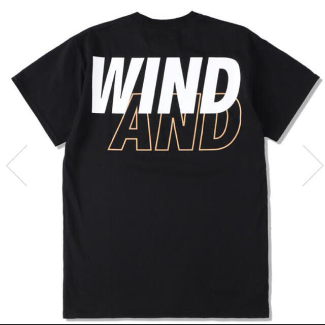 windandseaSEA S/S T-SHIRT BLACK-WHITE M size