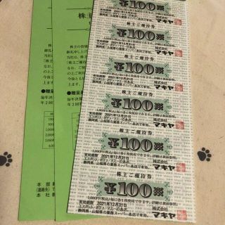 3000円分　マキヤ　株主優待券(ショッピング)