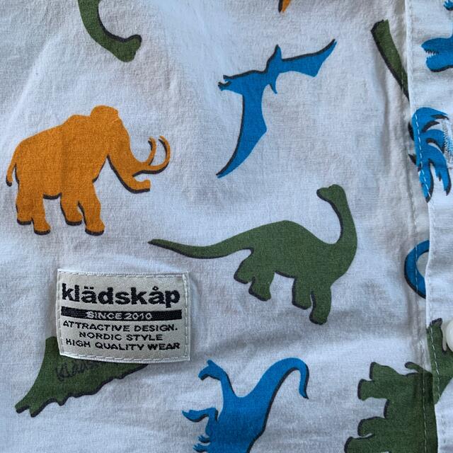 kladskap(クレードスコープ)のクレードスコープ　恐竜　シャツ　半袖　100cm キッズ/ベビー/マタニティのキッズ服男の子用(90cm~)(ブラウス)の商品写真