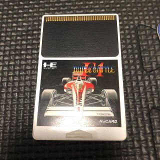 エヌイーシー(NEC)のジャンク/PCエンジン　Huカード　F1トリプルバトル(家庭用ゲームソフト)