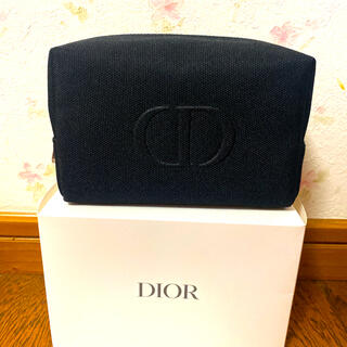 クリスチャンディオール(Christian Dior)の新品★ディオール ポーチ ブラック シルバージッパー(ポーチ)