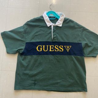 ゲス(GUESS)のGUESS×FREAK'S STORE ゲス　ラガーシャツ　【L】(ポロシャツ)