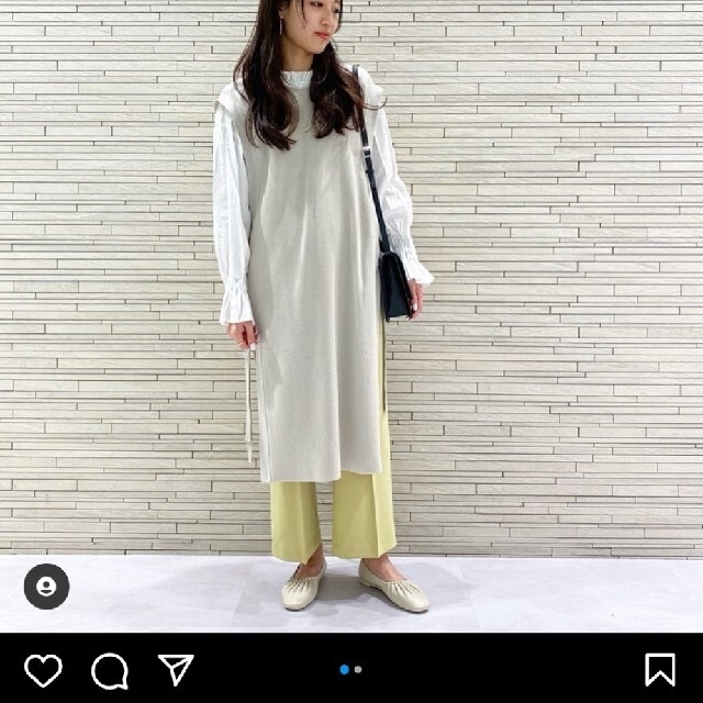 LOWRYS FARM(ローリーズファーム)の秋服!ローリーズファーム　ロングワンピースベスト レディースのトップス(ベスト/ジレ)の商品写真