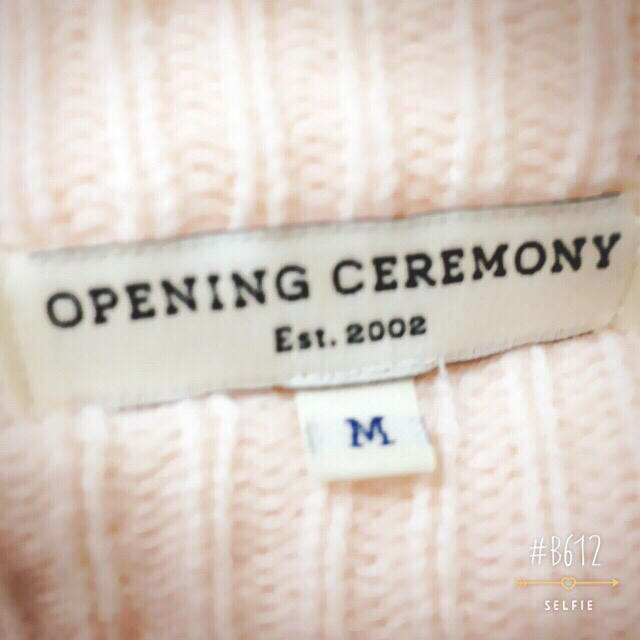 OPENING CEREMONY(オープニングセレモニー)のオープニングセレモニー淡ピンクニット レディースのトップス(ニット/セーター)の商品写真