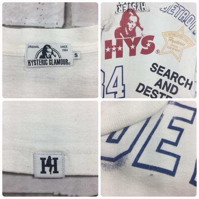 HYSTERIC GLAMOUR(ヒステリックグラマー)の古着 ヒステリックグラマー レトロ ガール タグ tシャツ カットソー メンズのトップス(Tシャツ/カットソー(半袖/袖なし))の商品写真