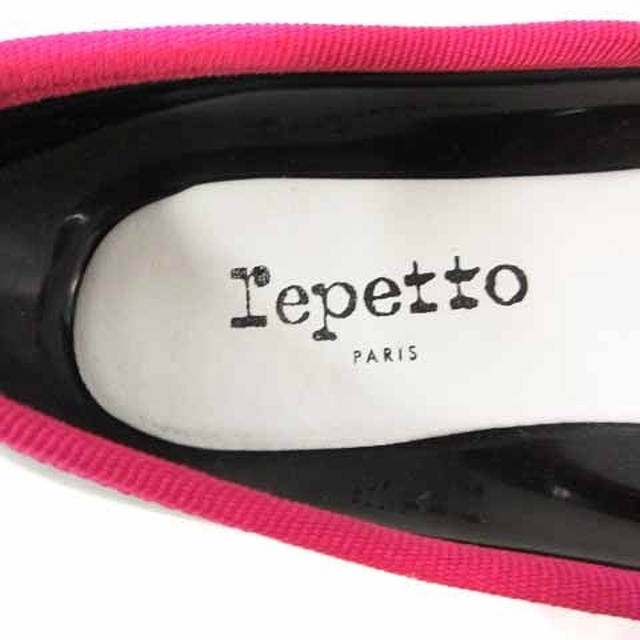 repetto(レペット)のレペット バレエシューズ レインシューズ リボン 39 24.5cm 黒 ピンク レディースの靴/シューズ(その他)の商品写真