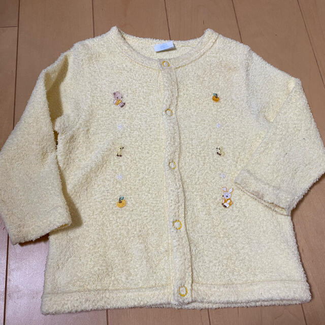 familiar(ファミリア)のファミリア　ベビーグロー　babygro  カーディガン  70-85 イエロー キッズ/ベビー/マタニティのベビー服(~85cm)(カーディガン/ボレロ)の商品写真