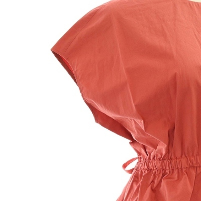 ADORE(アドーア)のアドーア 18SS ワンピース ロング ミモレ 半袖 36 S オレンジピンク レディースのワンピース(ロングワンピース/マキシワンピース)の商品写真