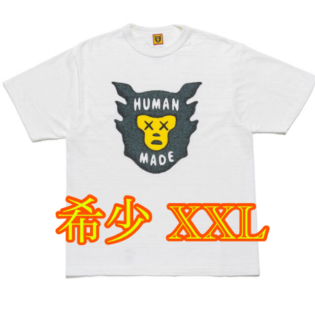 human made kaws コラボ tee Tシャツ 2xlメンズ