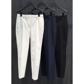 セオリーリュクス(Theory luxe)の【美品】theory luxe 20SS ストレッチコットンクロップドパンツ 黒(クロップドパンツ)