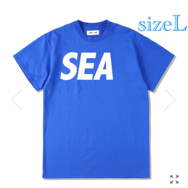 SEA(シー)のWIND AND SEA Tシャツ　Blue White L メンズのトップス(Tシャツ/カットソー(半袖/袖なし))の商品写真